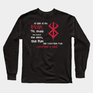 Bersek demon mark quote Long Sleeve T-Shirt